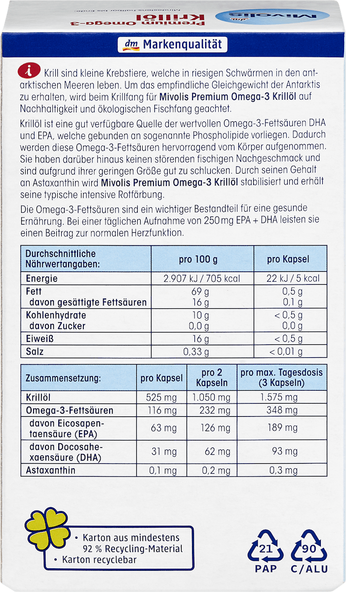 Premium Omega-3 Krill Oil Capsule
