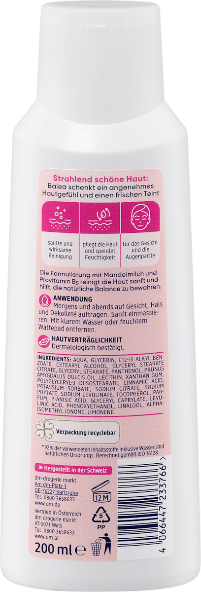 Gezichtsreinigingsmelk zacht, 200 ml