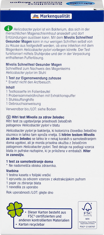 Snelle test gezonde darmen