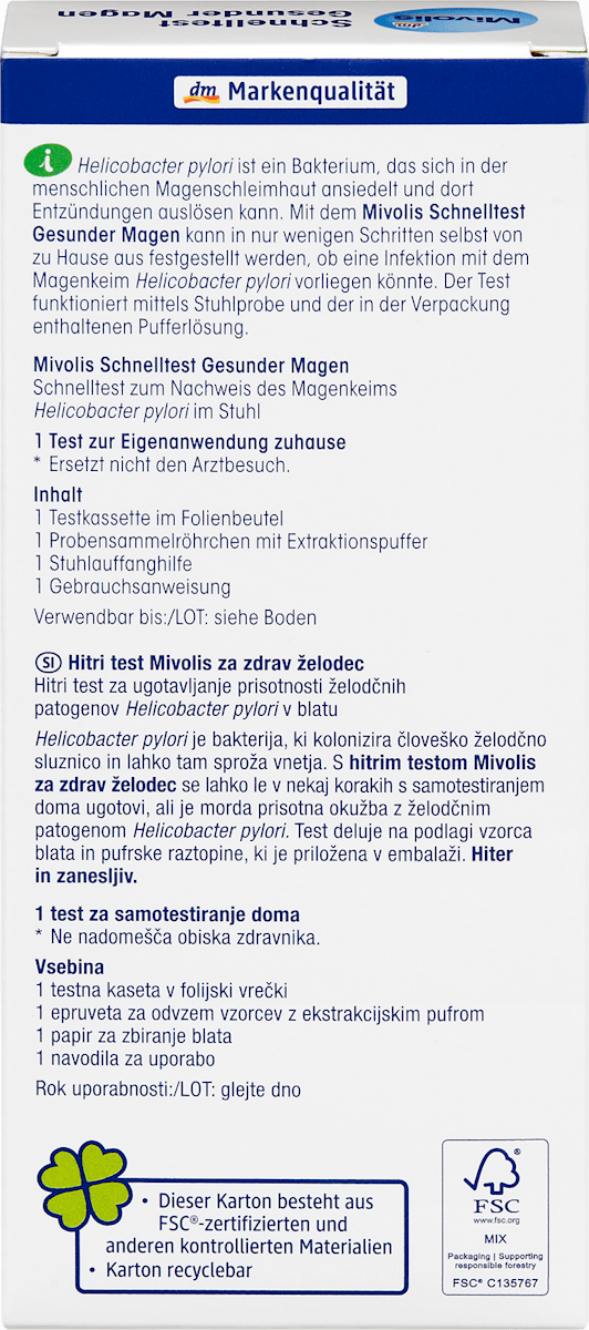 Snelle test gezonde darmen