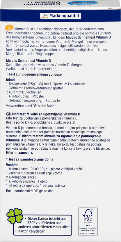 Teste rápido de vitamina D
