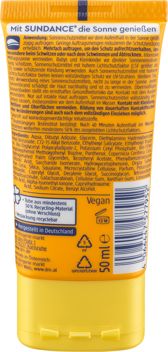 Zonnebrandcrème Gezicht Mat Effect LSF 50, 50 ml