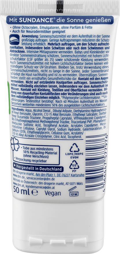 Zonnebrandcrème Gezicht MED ultra Sensitive, LSF 50+, 50 ml