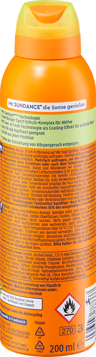 Zonnespray Sport transparant LSF 50, 200 ml