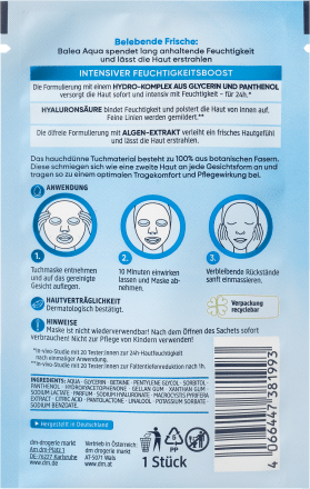 Máscara Facial Aqua, 1ª Rua