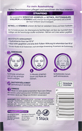 Face Sheet Mask Retinol, 1 St