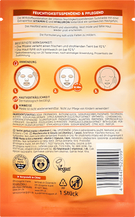 Face Sheet Mask Vitamin C, 1 St