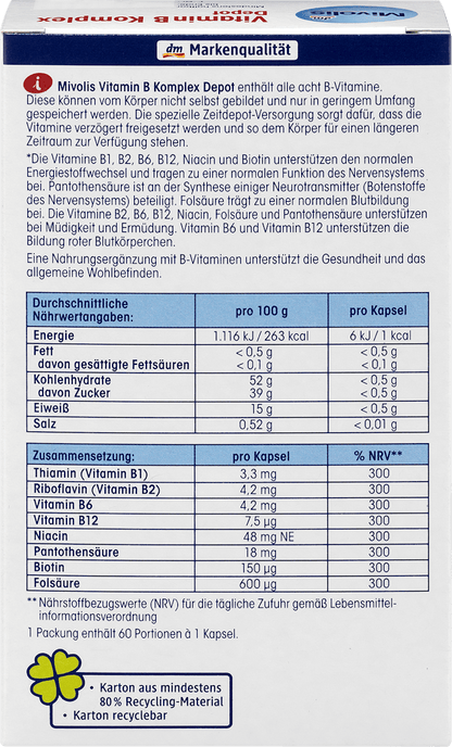 Vitamine B Complex Depotcapsules