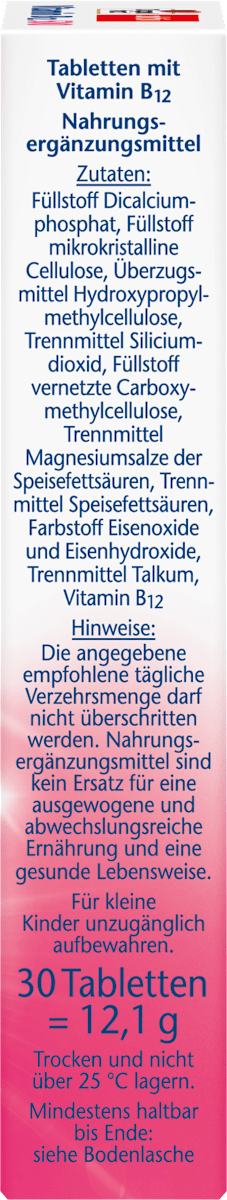 Vitamin B12 500 mini tablets