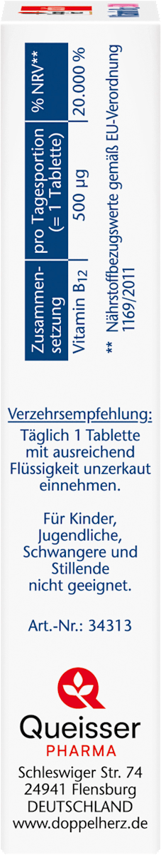 Vitamin B12 500 mini tablets