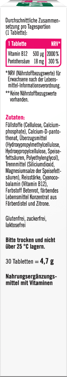 Vitamine B12 500 minitabletten 