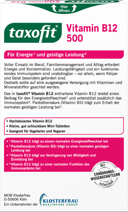 Vitamine B12 500 minitabletten 