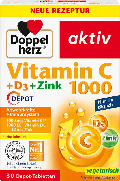 Vitamina C 1000 + D3 + Zinco 