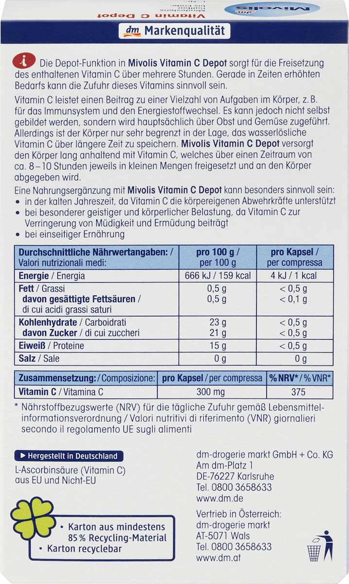 Depósito de vitamina C