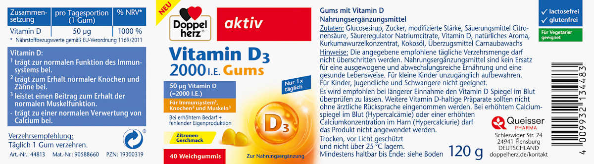 Vitamina D3 2000 Gomas 