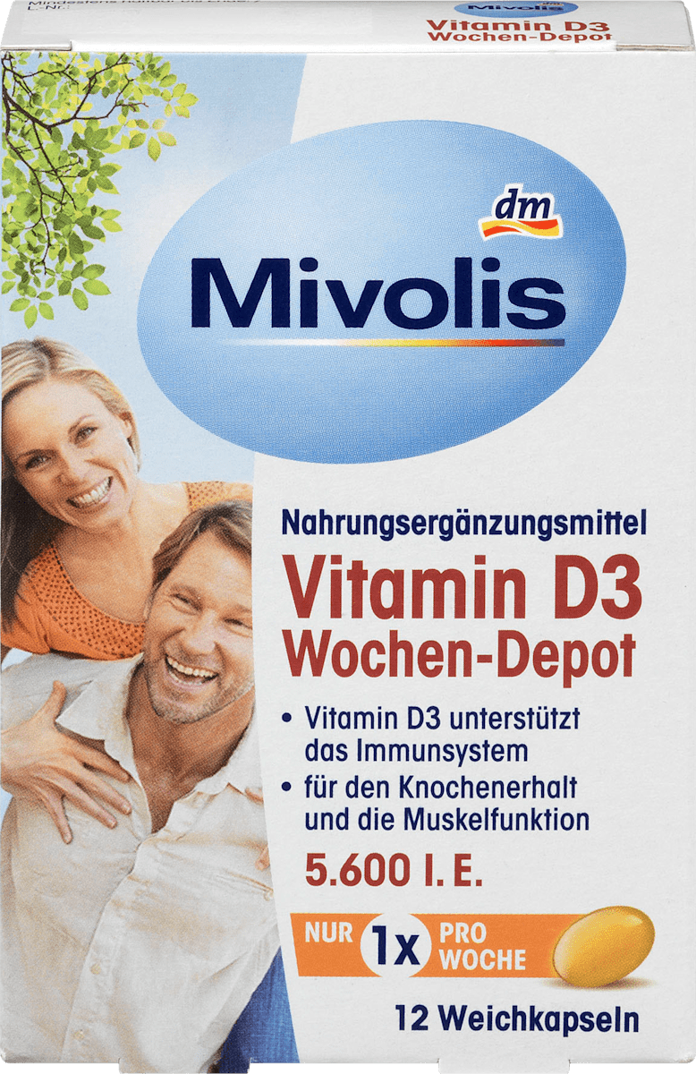 Vitamine D3 5600 IE wekelijkse depot softgels
