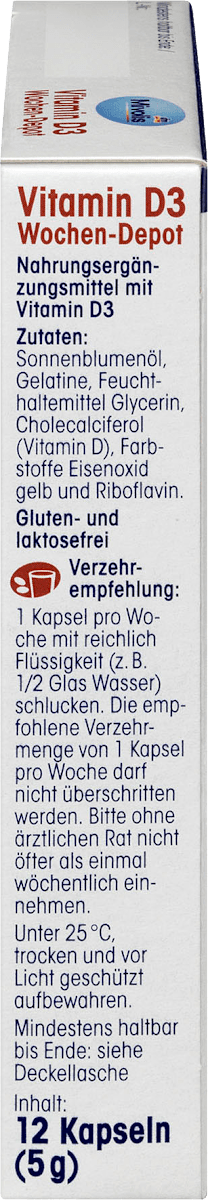 Vitamine D3 5600 IE wekelijkse depot softgels