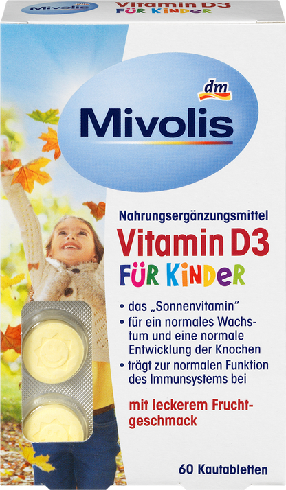 Vitamine D3 voor kinderen kauwtabletten