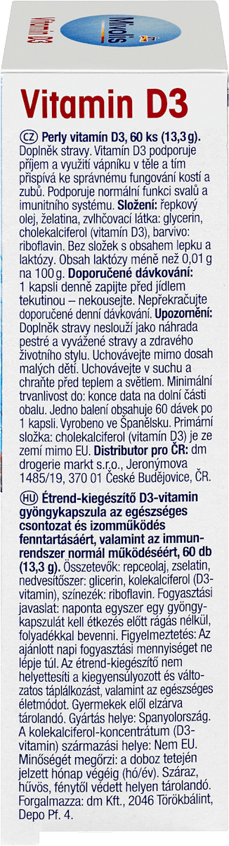 Vitamine D3 Parels 1000 IE
