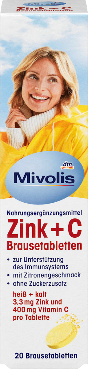 Comprimidos tópicos de zinco + vitamina C