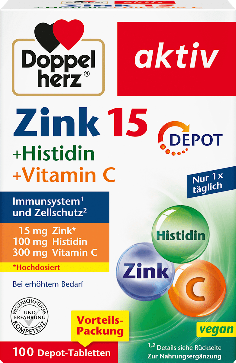 Zinco + Histidina + Depósito de Vitamina C