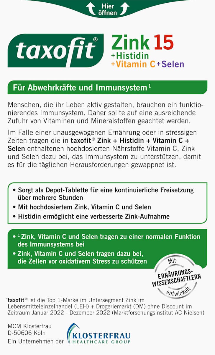 Zinco + Histidina + Vitamina C + Selen